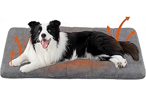ZAKAPAWS Dog Crate Pad for Small Dogs - 35x23 Memory Foam Dog Bed, Washable & Anti-Slip Dog Bed Mat, Ultra Soft Kennel Pad for Dogs Cozy Sleeping Mat, Grey