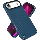 Speck PRESIDIO2 Grip for iPhone 17 Air Case, MagSafe-Compatible, Slim Protective Case, DEEP SEA/Silver Metallic/Spell Blue