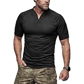CQR Men's Tactical Rugby Shirt | UPF 50+ Lightweight Breathable Performance Mesh Shirts For Tactical Training, Hiking, Golf, Travel, and Everyday Active Use