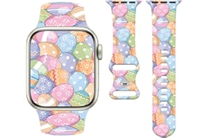 Rvciby Clover Sport Band Compatible with Apple Watch Band 38/40/41/42/44/45/49mm Women Men,Holiday Soft Silicone Stylish Wate