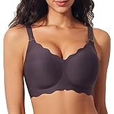 HIHOSSI Soft Wirefree Nursing Sleep Bra – Seamless Maternity Bra with Adjustable Wide Straps for Breastfeeding & Pregnancy