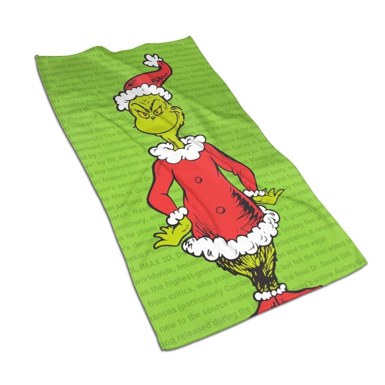 The Grinch Stole Christmas Soft and Absorbent Luxury Towel Ideal for