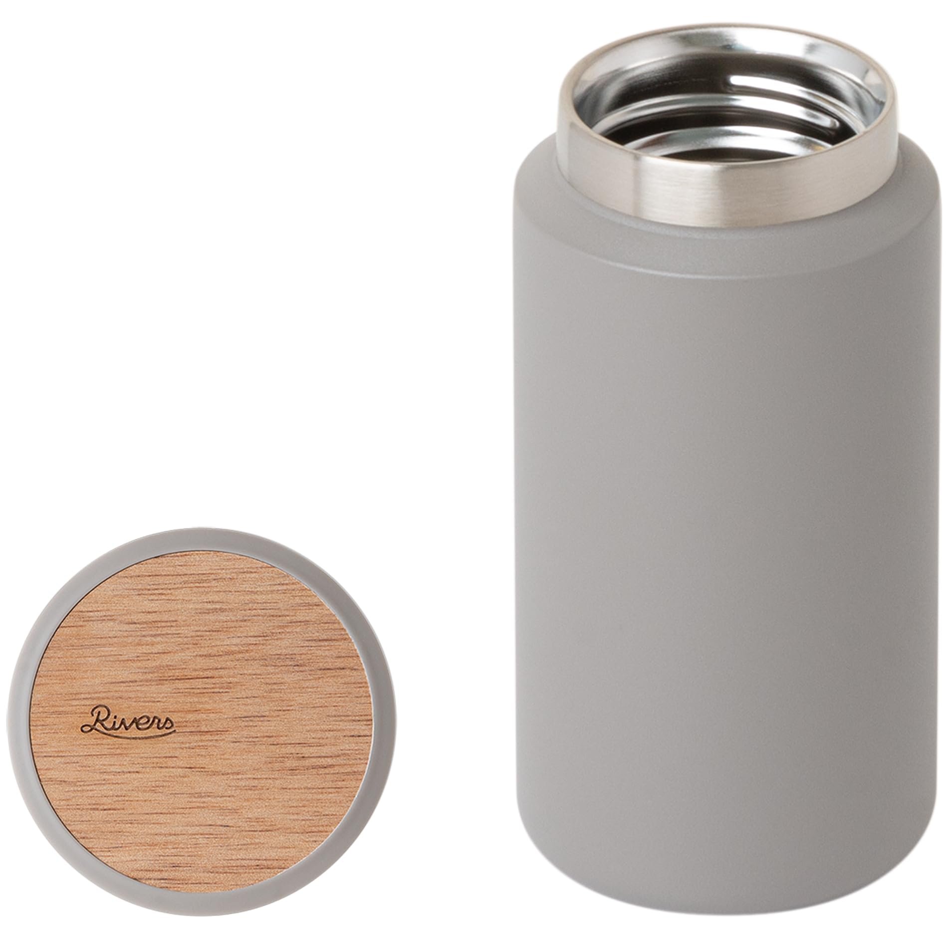 Rivers (リバーズ) MOKU モク ステンレスボトル 350ml (軽量/コーヒー/洗いやすい) 約195g マグボトル 保温 保冷 広口 水筒 ホットコーヒー トープ