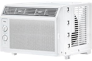 TCL 5,000 BTU Window Air Conditioner, 150 Sq. Ft., Easy-to-Use, Reusable Filter, Compact Design - H5W33M