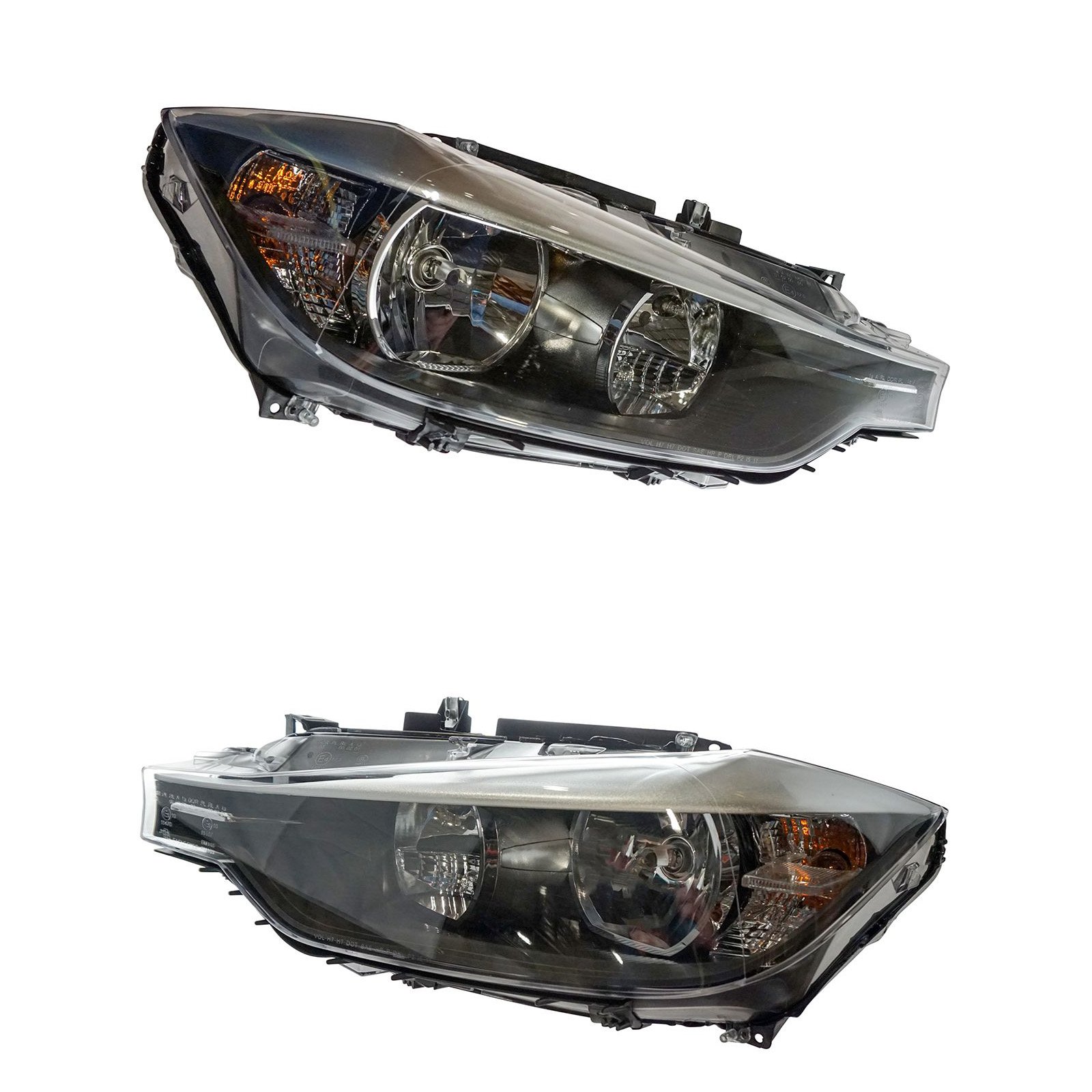 TRQ 2 Piece Headlight Assembly Set Driver