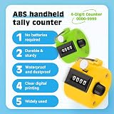 SDARMING Colour Counters Tally 4-Digit Clicker ABS Handheld Counter view 2
