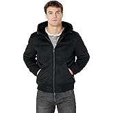 Levi's Men's Buffed Cow Faux Leather Hoody Bomber