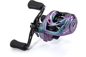 Sougayilang Baitcasting Fishing Reel,Low Profile and Light Weight Baitcaster Reel with 9+1 Corrosion Resistant Bearings and 8