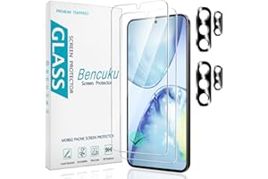 Bencuku 2+2 Pack Screen Protector for Samsung Galaxy S26 Ultra Tempered Glass with Camera Lens Protector, Support Fingerprint