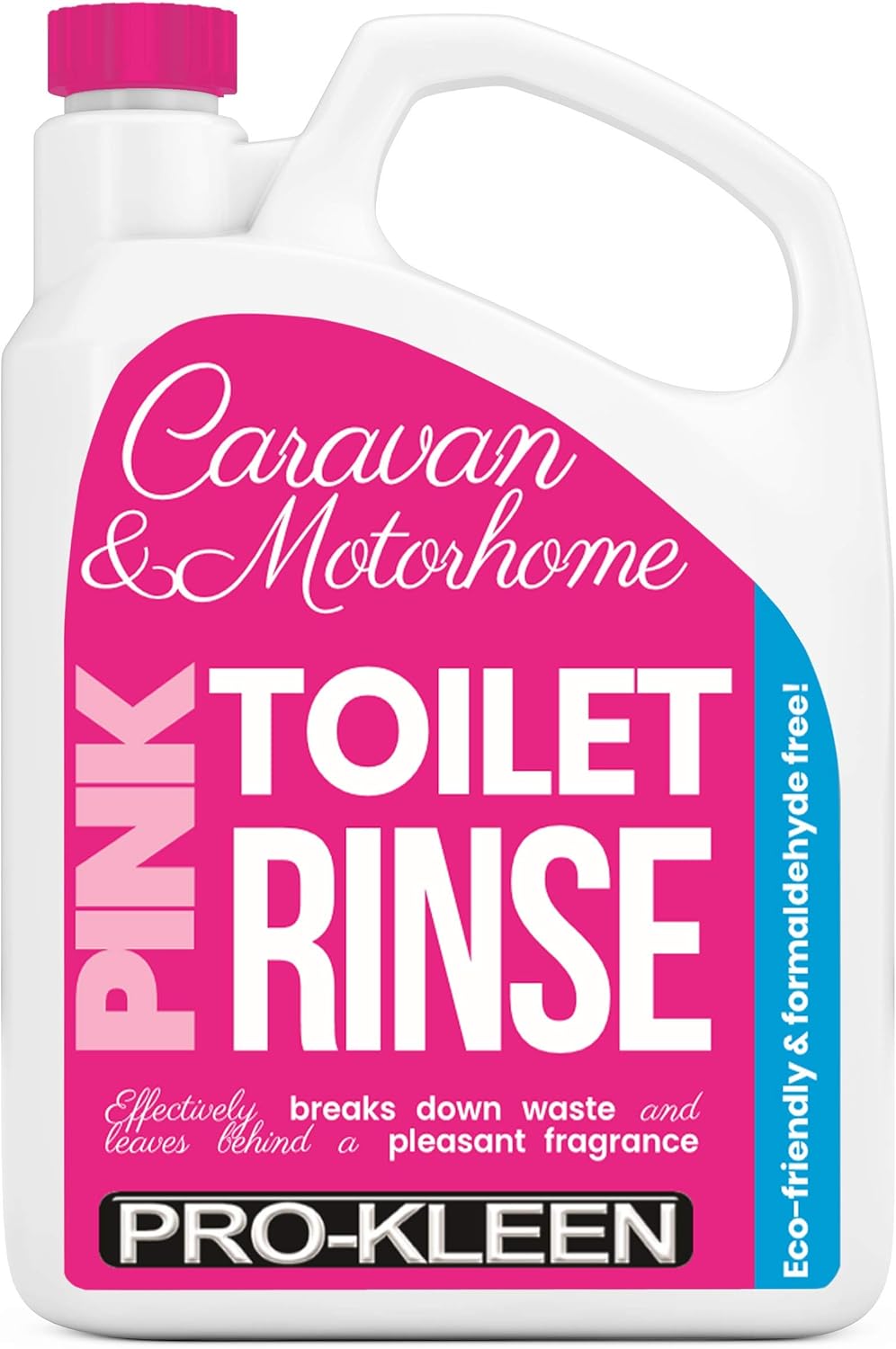 ProKleen Pink Toilet Chemical Rinse Solution Fluid Cleaner 2L for