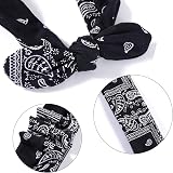 TSHAOUN 3pcs Women Head Scarf Retro Headband Vintage Boho Bow Pattern Wire Wrap view 2