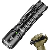 Sofirn SC28 Pocket Flashlight 2800 High Lumens, Rechargeable Tactical Falshlight Waterproof with Tail Switch & Two User Interfaces, Powerful LED Flash Light for EDC, Emergency, Camping, Outdoors