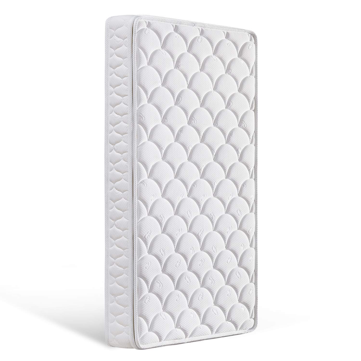【2020 New Version】 Bubble bear Knitted Premium Foam Crib Mattress and Toddler Mattress with Removable Washable Protector Cover| Good Flexibility | Breathable|Feel Soft|Size:52X27.6X4.8(White) : Baby