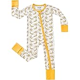 pureborn Baby Sleeper Viscose from Bamboo Zipper Footies Pjs 0-24 Months | Buttery soft, 2 way zipper, OEKO-TEX Certified, br