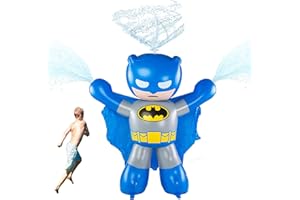 BigMouth Inc. DC Comics Giant Batman Backyard Water Sprinkler, Inflatable Play Sprinkler 5ft Tall