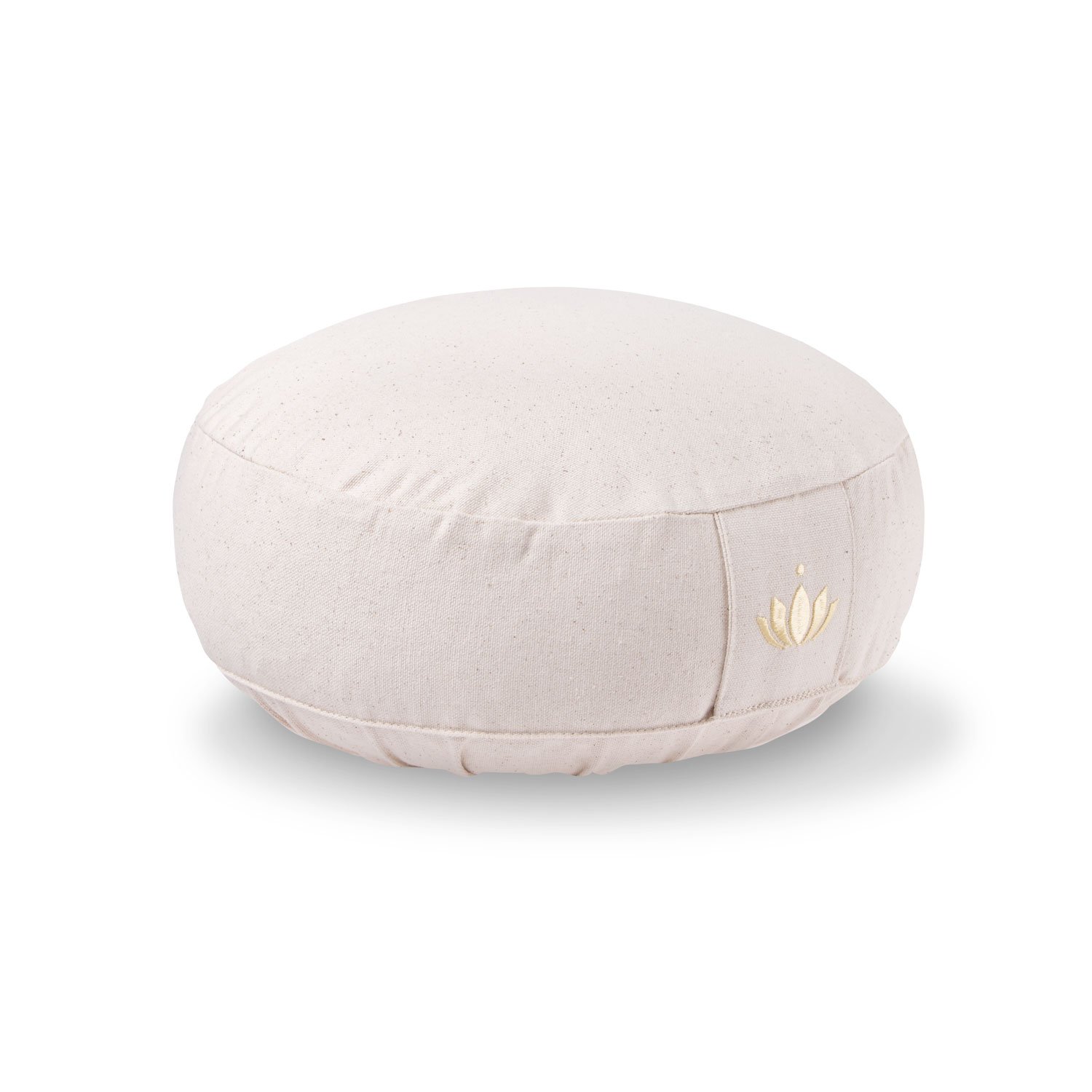 Lotuscrafts Meditation Cushion LOTUS - Height 10 cm - Spelt Filling - Washable Cover Organic Cotton - Floor Cushion for Meditation - Yoga Cushion - Meditation Pillow - Yoga Pillow - GOTS Certified