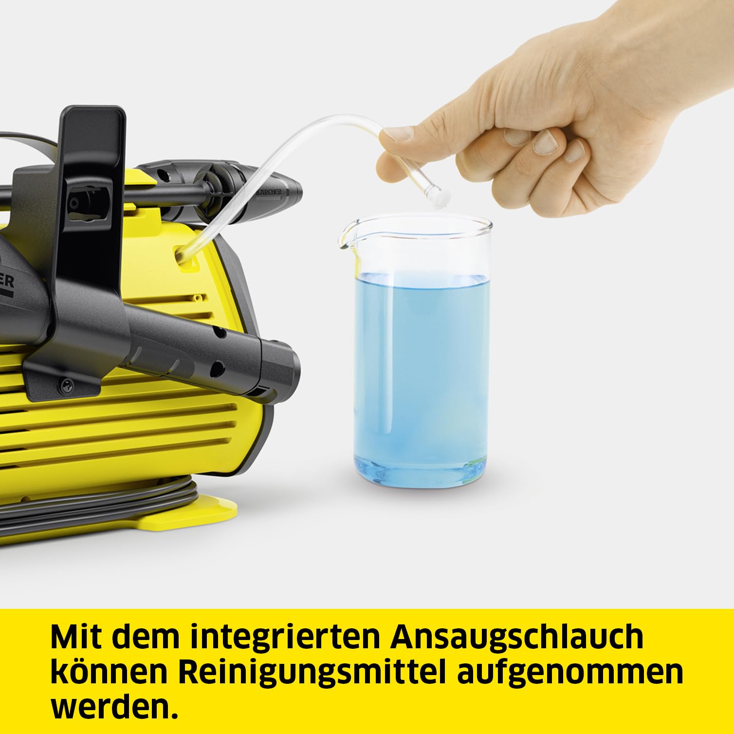Kärcher Hochdruckreiniger K 3 Horizontal Plus, Druck: max. 120 bar, Fördermenge: 380 l/h, Flächenleistung: 25 m²/h, Gewicht: 4,8 kg, Hochdruckschlauch und -Pistole, Dreckfräser, Strahlrohr 5