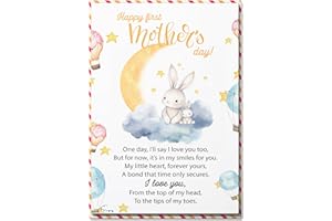 BlinkBlink 1st Mothers Day Card, Mothers Day Card First Time with Envelope and Seal, First Mothers Day Card from Baby, First Mothers Day Card for Wife