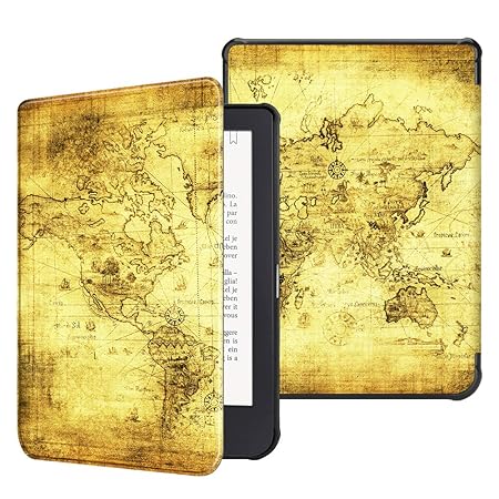 Fintie Hülle kompatibel mit Tolino Shine 3 eReader (2018) - Ultradünne Schutzhülle mit Ruhemodus und Magnetverschluss, Weltka