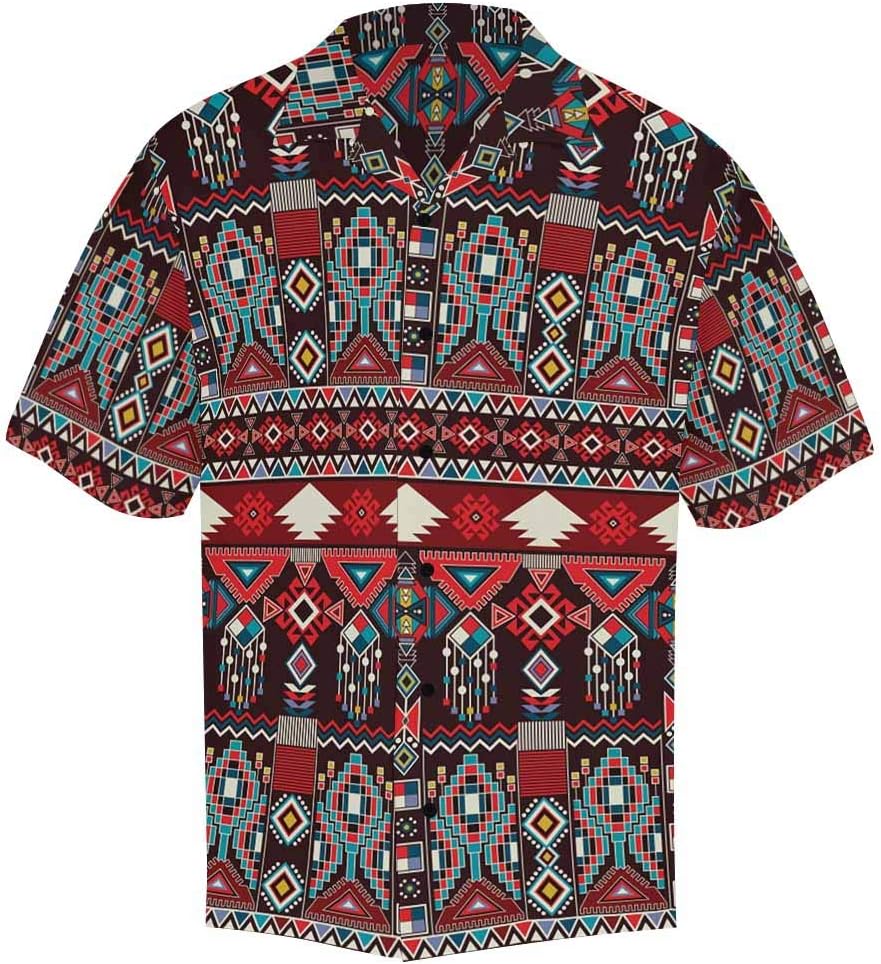 Men's Tribal Aztec Indians Native Tees Tops T-Shirts