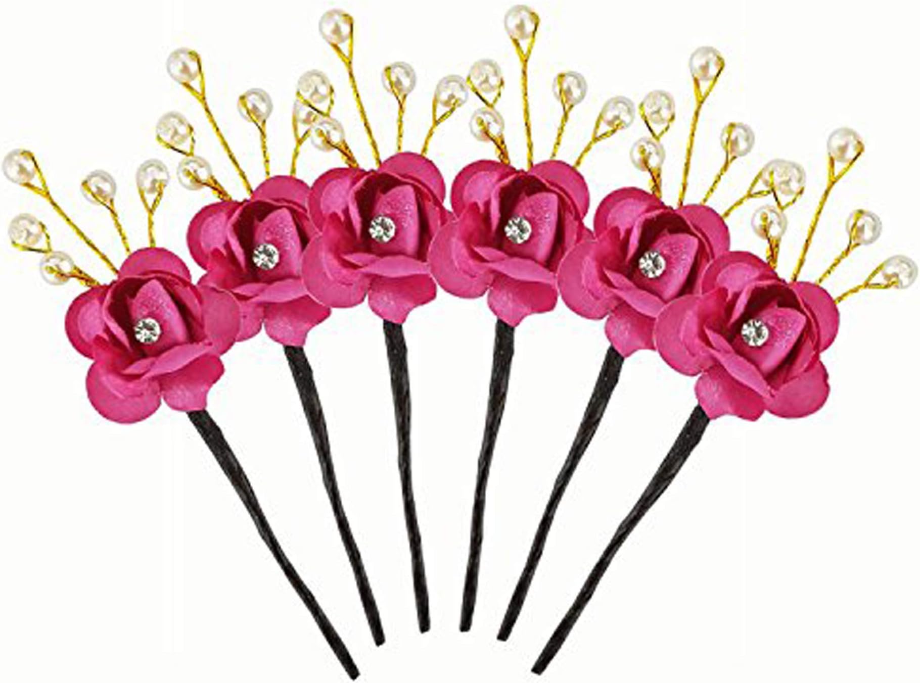 Inaaya Hair Pins For Women/Bridal Hair Accessories For Women And Girls (set of 6) Pack Of 1 (Model 14)