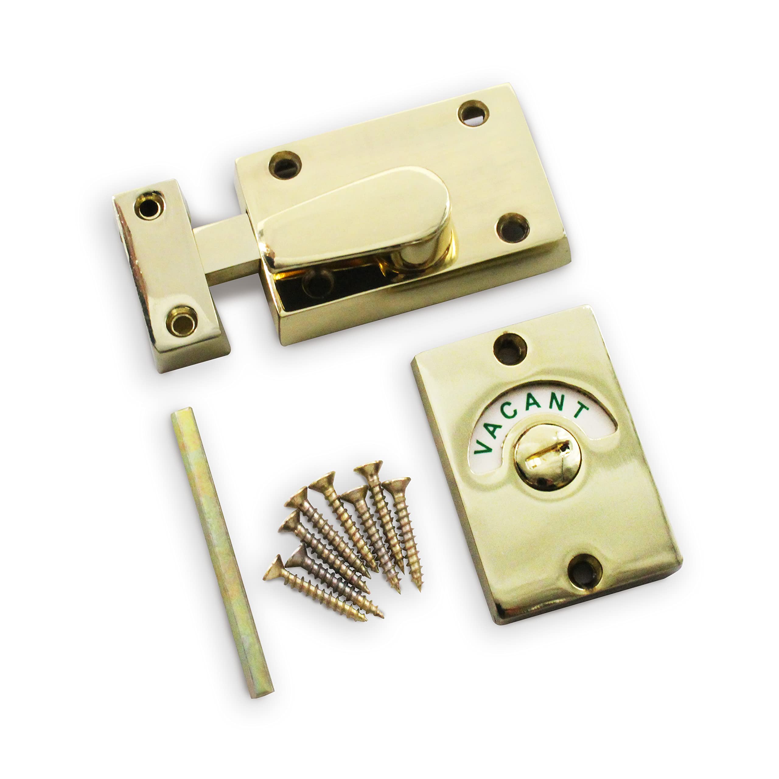 Toilet Indicator Bolt Vacant/Engaged Brass Plated