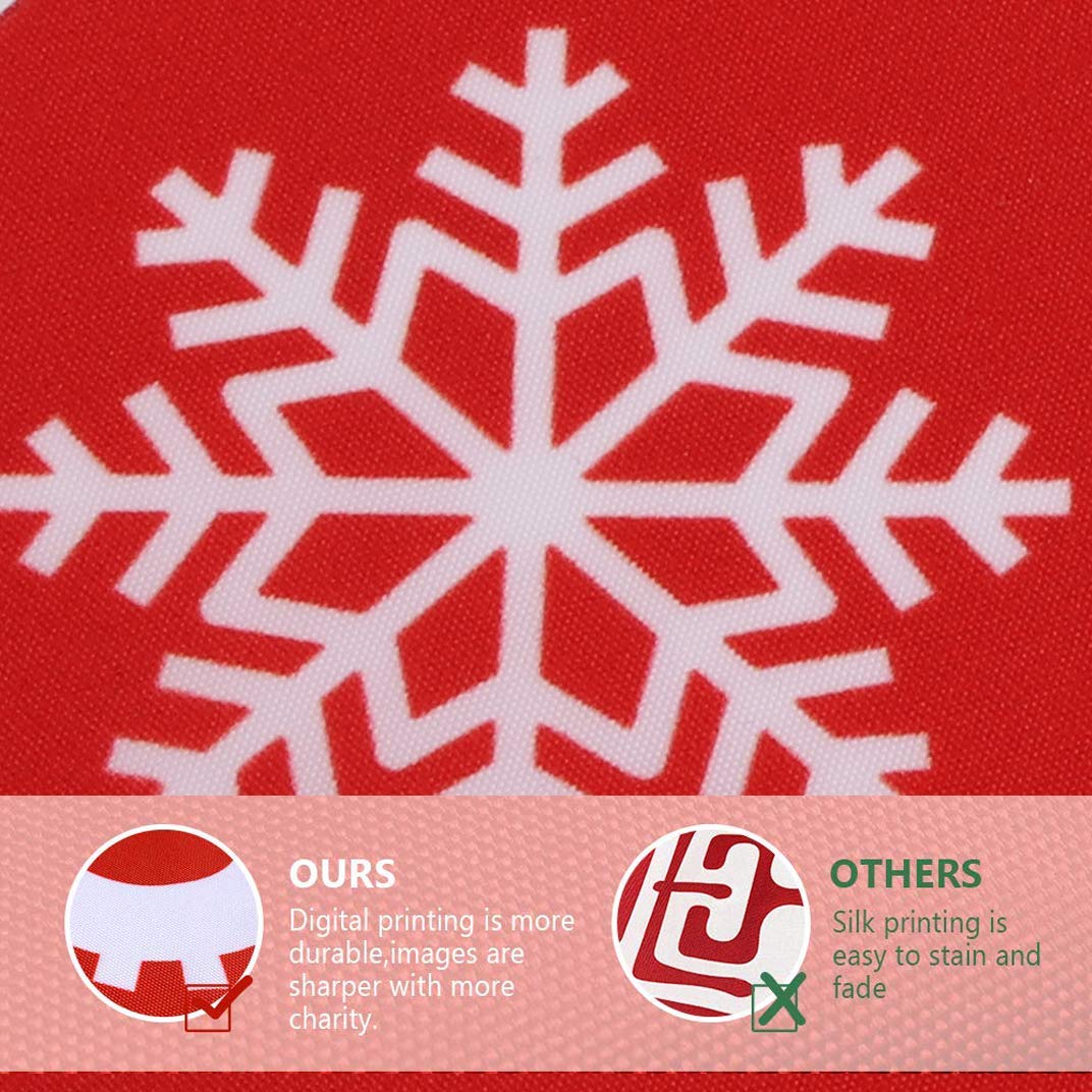 sunvito Decorazioni di Natale Outdoor Indoor, 2 Pezzi di Benvenuto Buon Natale Portico Segno Banner Door, Benvenuto Decorazioni per Porta di Natale Decor (Christmas)