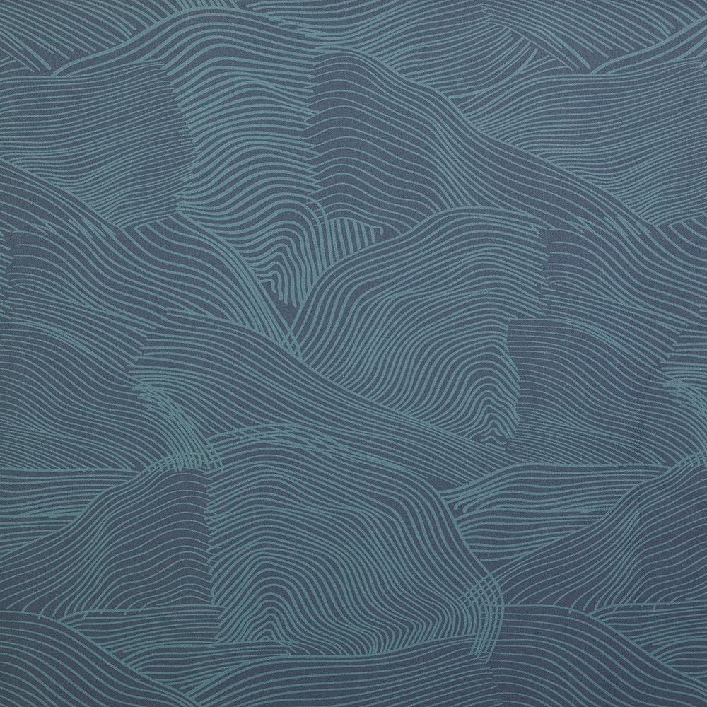 Kt KILOtela - Digital Printed Canvas Fabric, Upholstery, Cushions, Curtains, Half Panama Cotton, 100 cm Length x 280 cm Width, Geometric Aneira, Green ─ 1 m