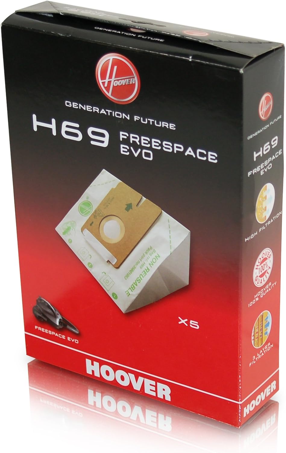Hoover 8Platino I Aspiradora Bolsas Para Botes De Platino (4paquetes Cada Uno Co
