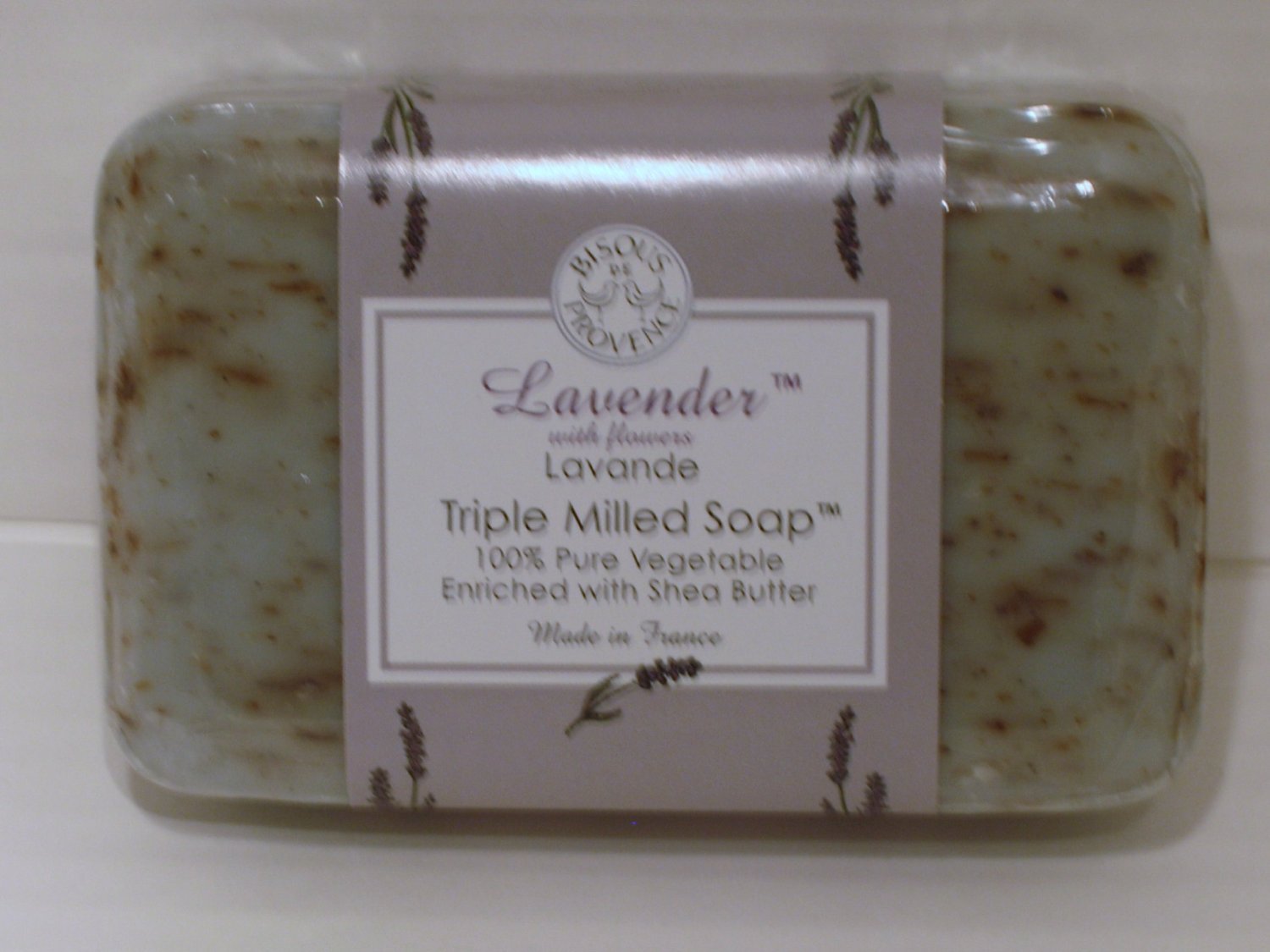 Bisous De Provence Lavender Triple Milled Soap Enriched with Shea Butter Bath