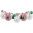 Meri Meri Honeycomb Christmas Garland for Decoration (Pack of 1), 10' Strand with Excess Cord, 3D Honeycomb Details, Reusable Hanging Christmas Decoration