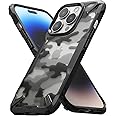 Ringke Fusion-X [Military Design] Compatible with iPhone 14 Pro Max Case 6.7 Inches, Camouflage Hard Back Heavy Duty Shockproof Advanced Protective Bumper Cover - Camo Black
