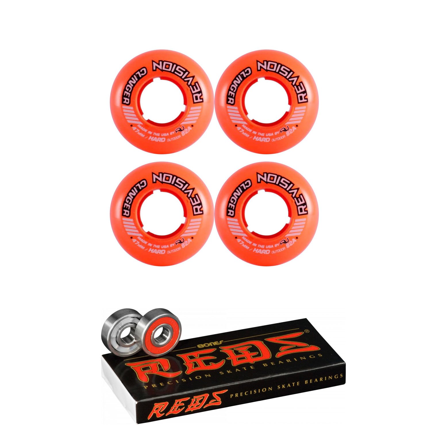 Revision Wheel Inline Roller Hockey Clinger Goalie Orange 47mm 82A