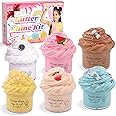 6 Pack Butter Slime Kit for Kids, Scented DIY Slime Toys for Girls and Boys Ages 3 4 5 6 7 8 9 10 11 12 Year Old, Cute Preppy Stuff Teen Girls Birthday Gifts Party Favors Stocking Stuffers