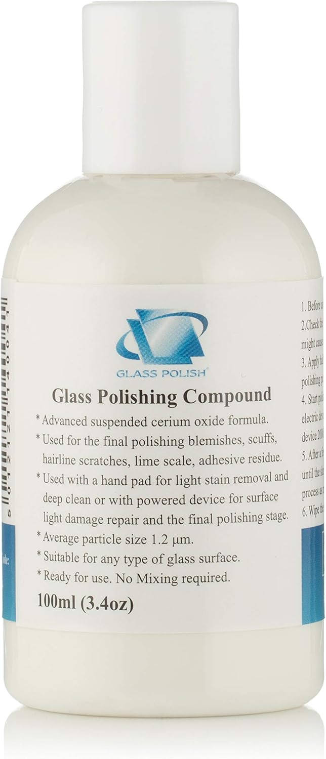 GLASS POLISH 14004 Fine Grade Glass Polishing Compound, Glass Polishing