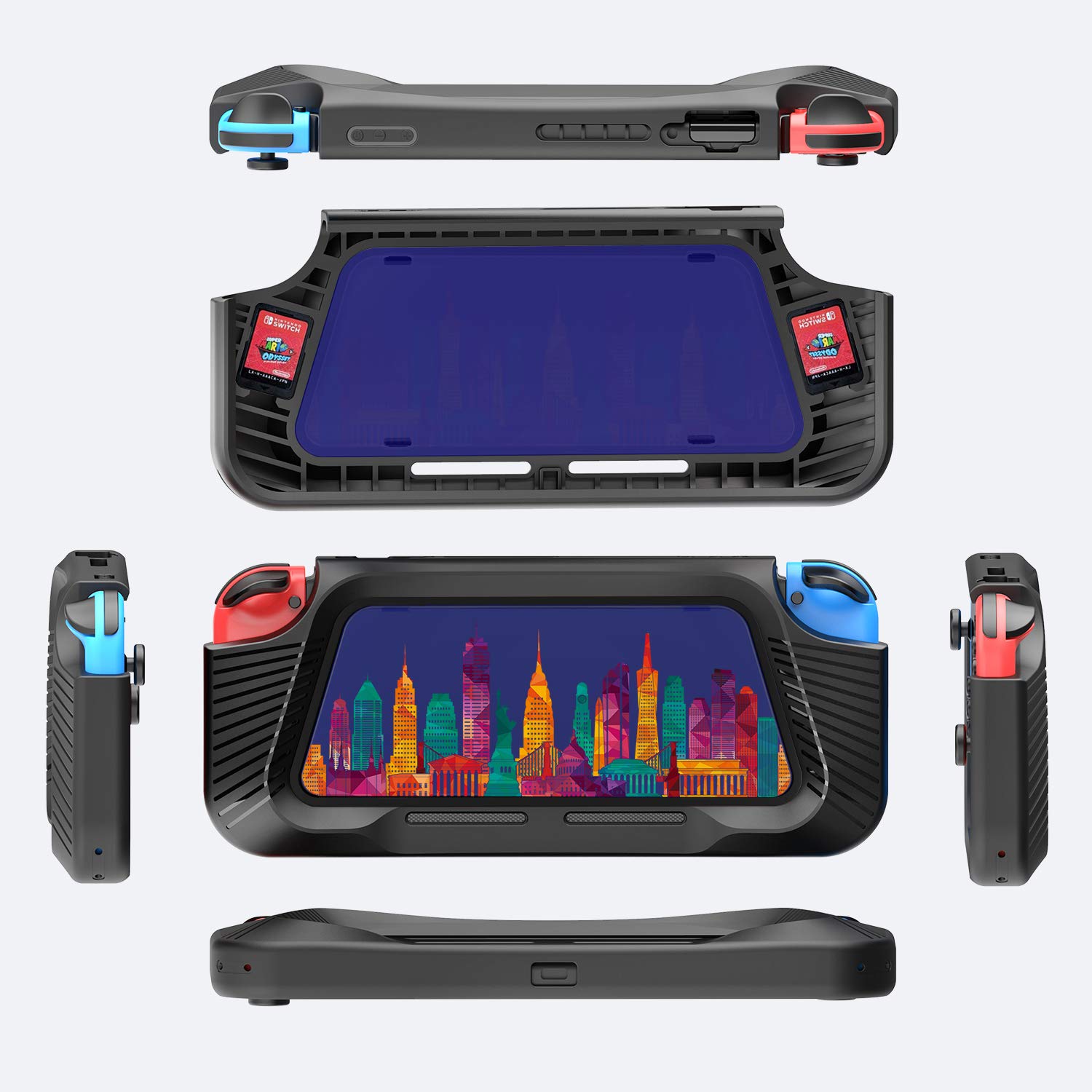 Nintendo Switch Case, Heavy Duty Cover Case for Nintendo Switch with Shock-Absorption and Anti-Scratch (Blue)