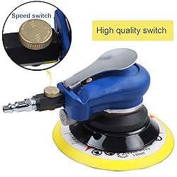 YELWAY 6" Air Palm Random Orbital Sander, Dual