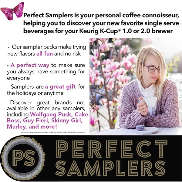 PERFECT SAMPLERS EXTRA CAFFEINE EXTRA BOLD COFFEE SINGLE SERVE CUPS FOR KEURIG K CUP BREWERS 1.0 & 2.0 VARIETY PACK SAMPLER (50COUNT)
