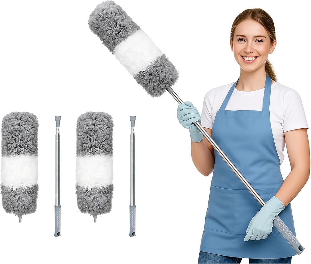 ArobiaSB 2025 Upgraded Telescopic Microfiber Duster 110 in Pack of 2