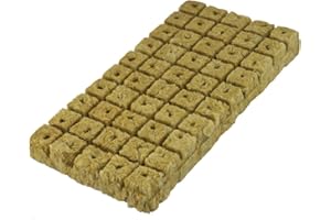 50Pcs Grow Starter Cubes for Propagation and Cloning with Compressed Fibers for Optimal Air and Water Flow (25x25x30MM)