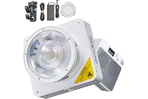 Godox ML100Bi LED Video Light with 100W Bi-Color 2800-6500K, 98+ TLCI/97+ CRI Type-C&Multiple Power Options, Compact Portable Design - 11 FX Effects & Rich Accessories for Camera, Vlog, Photography