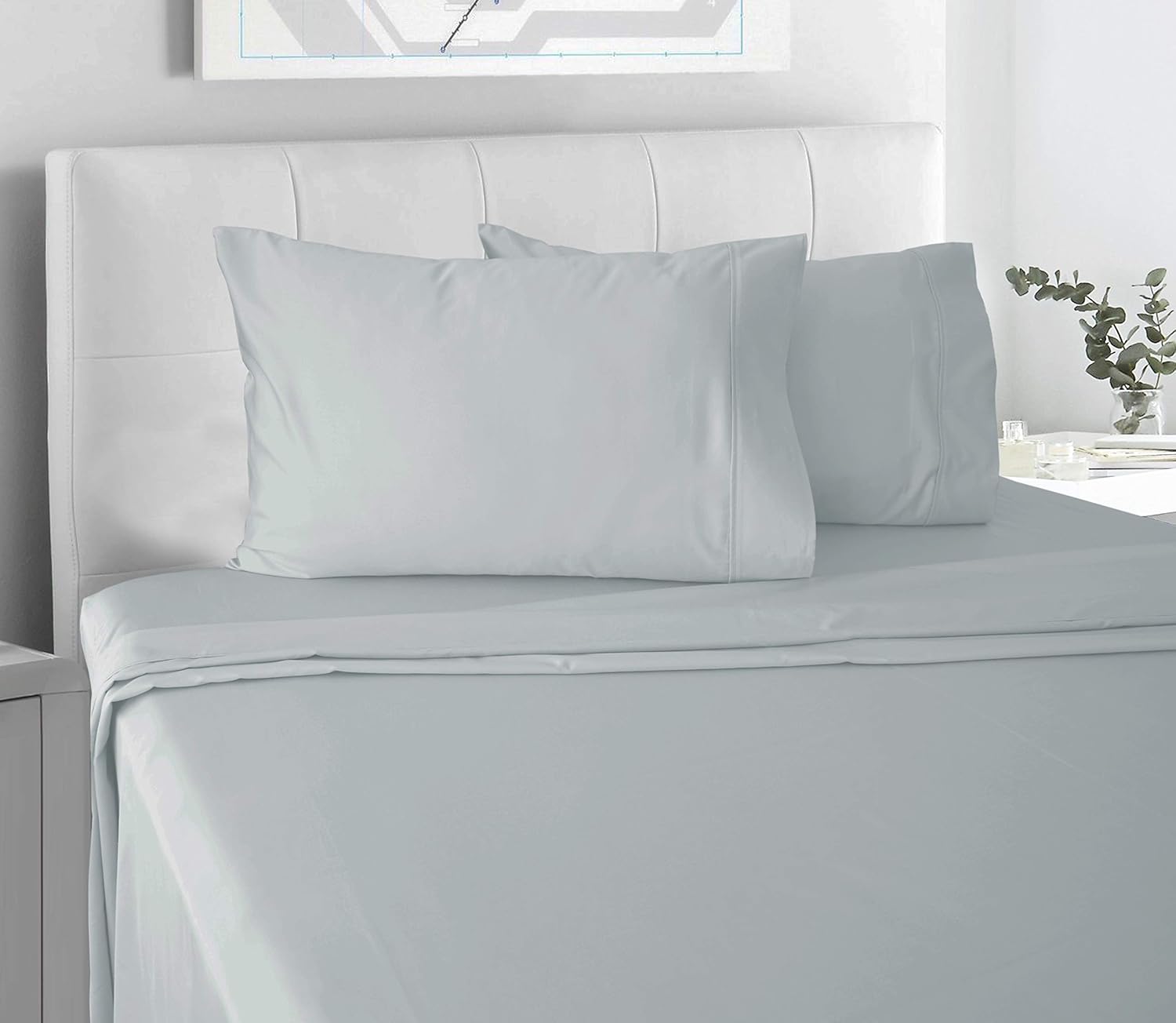 Cotton Sheets Set by Casa Platino 100 Organic Hypoallergenic Bedding