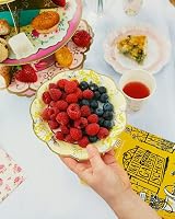 Talking Tables 24 Floral Paper Plates 17.5 cm with Scalloped Edge view 4