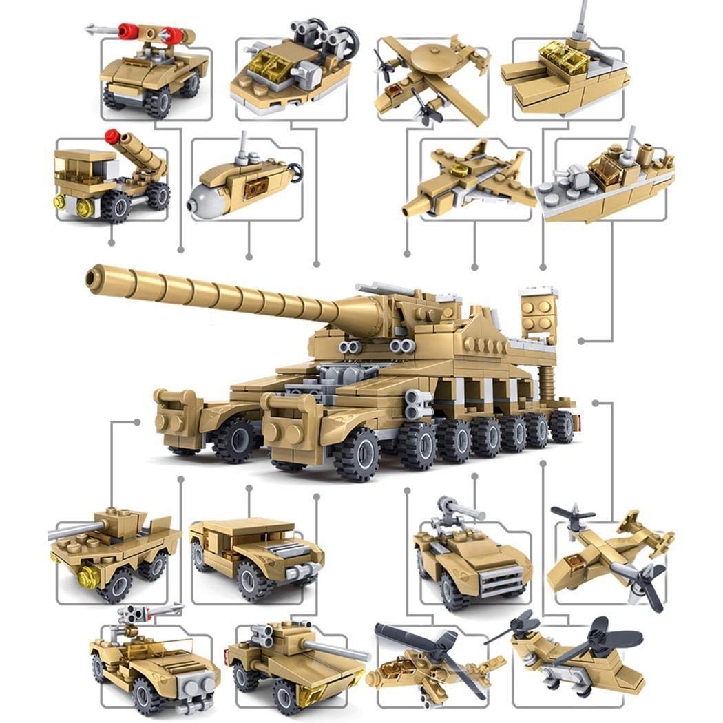 FastDirect New Kids Children Puzzle Assembled Building Blocks Cannon Tank 16 in 1 Toy Set Building & Construction Toys