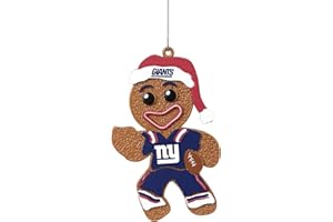 FOCO New York Giants NFL Gingerbread Man Holiday Ornament
