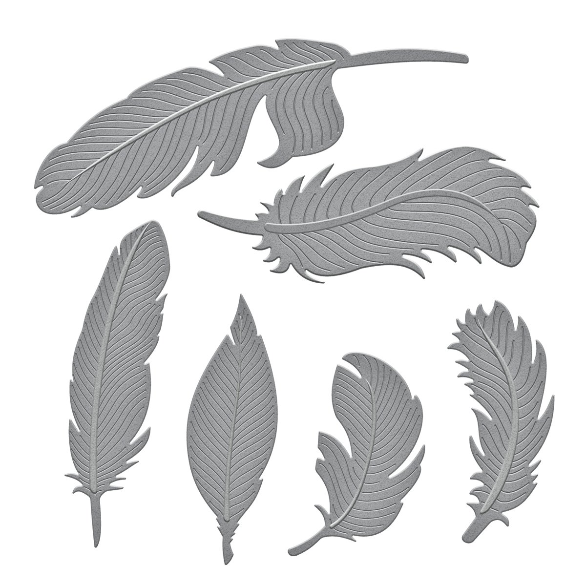 Spellbinder Paper Arts Shapabilties Die Feathers, Gold