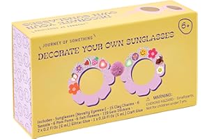 Decorate Your Own Flower Sunglasses Kit - DIY Kids' Craft Set - Kids Ages 5+