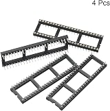 sourcing map 4pcs 48P DIP IC Socket Adapter Round Pin 2.54mm Pitch for PCB Board view 3