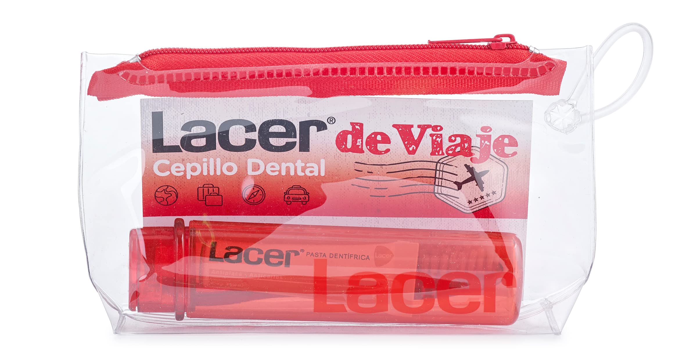 Lacer Toothbrush + Travel Toothpaste