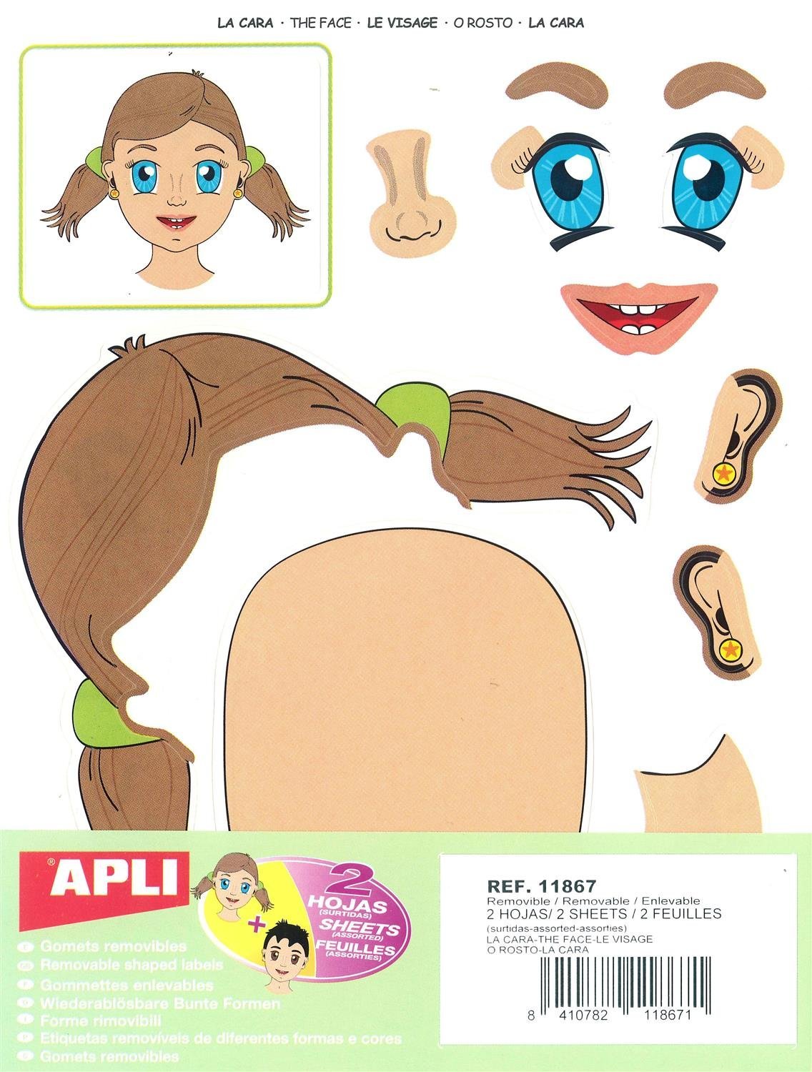 APLI Kids Gomets Bag Face 2 hojas — image 1